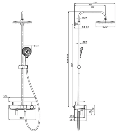 Душевая система Lemark Tropic (LM7011C)